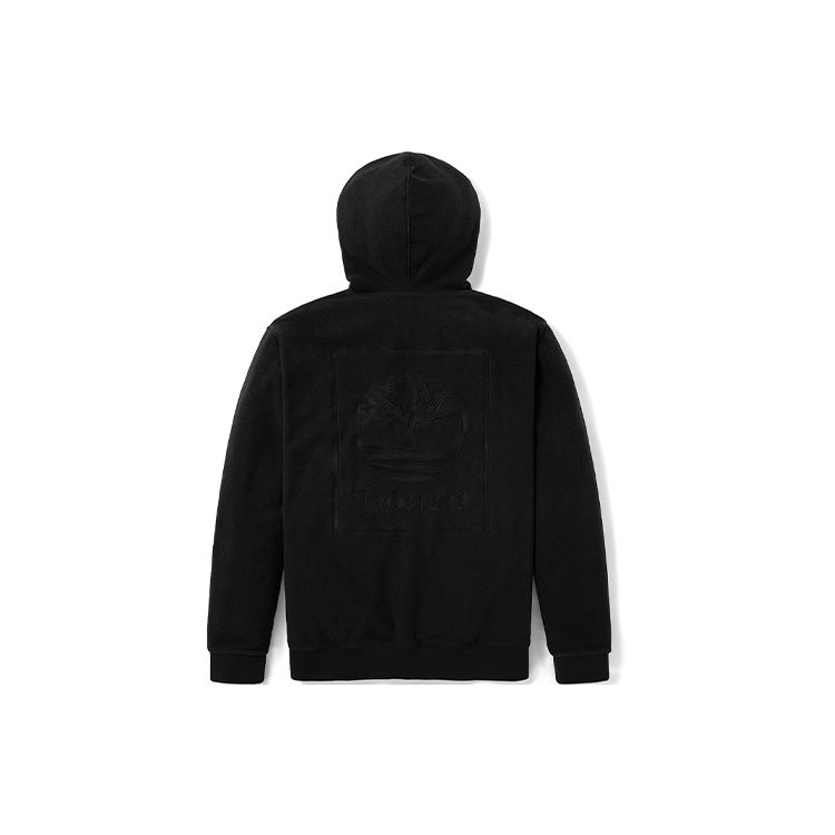 Timberland Fleece Lined Hooded Sweatshirt Men Sweatshirts Black A22GC-001