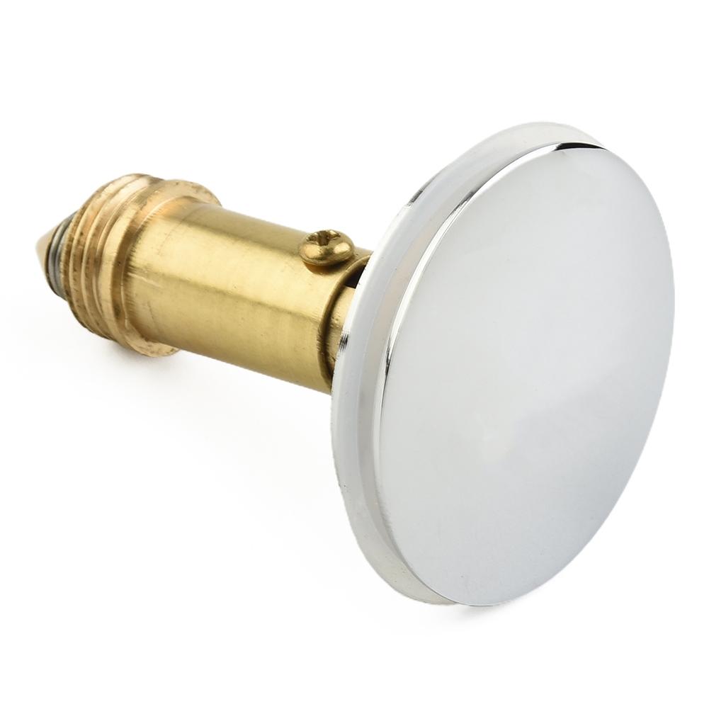 Basin Tap Waste Replacement 38mm Chrome Sink Push Button with Spring Mechanism