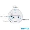 MAG Alarm Table Continuous Second Electronic Runto Noah Precision Clock, Clock, Analog, Cute, Stylish, Interior, Quiet, Hand, Sound, Alarm, Snooze,