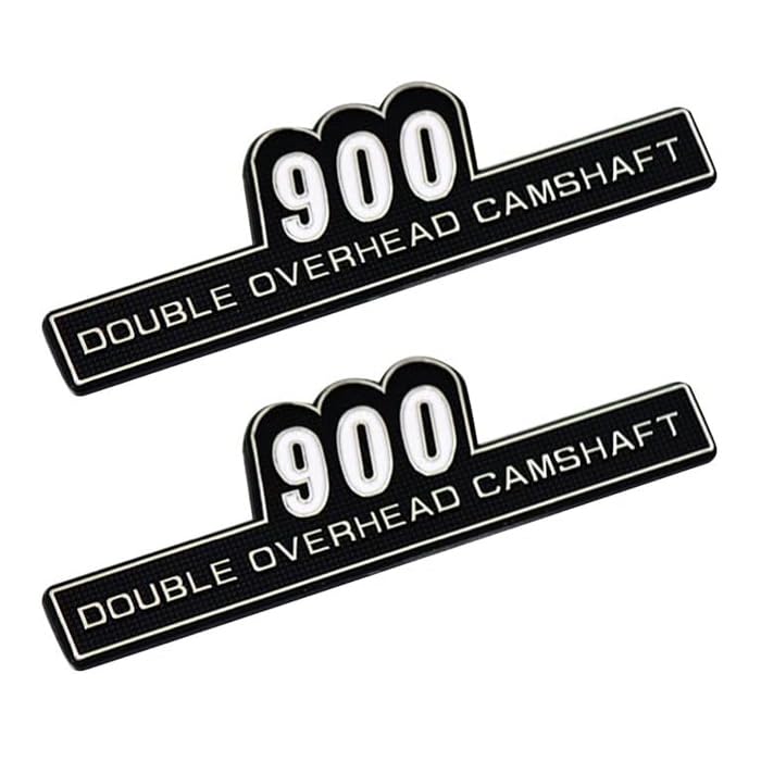 

Mad Max style side cover emblem, 900, left and right set, double-sided tape included. Fits 900cc DOHC Kawasaki/Honda/Yamaha/Suzuki, etc. Suitable for