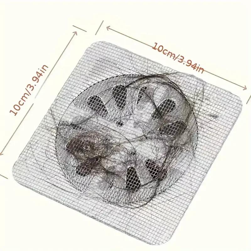 Einweg-Haarabflussfänger aus Netzgewebe, Antiblockierfilter, Bodenabläufe, Aufkleber, Duschabdeckung, Küchen- und Badezimmerspülbeckensieb, Stopper