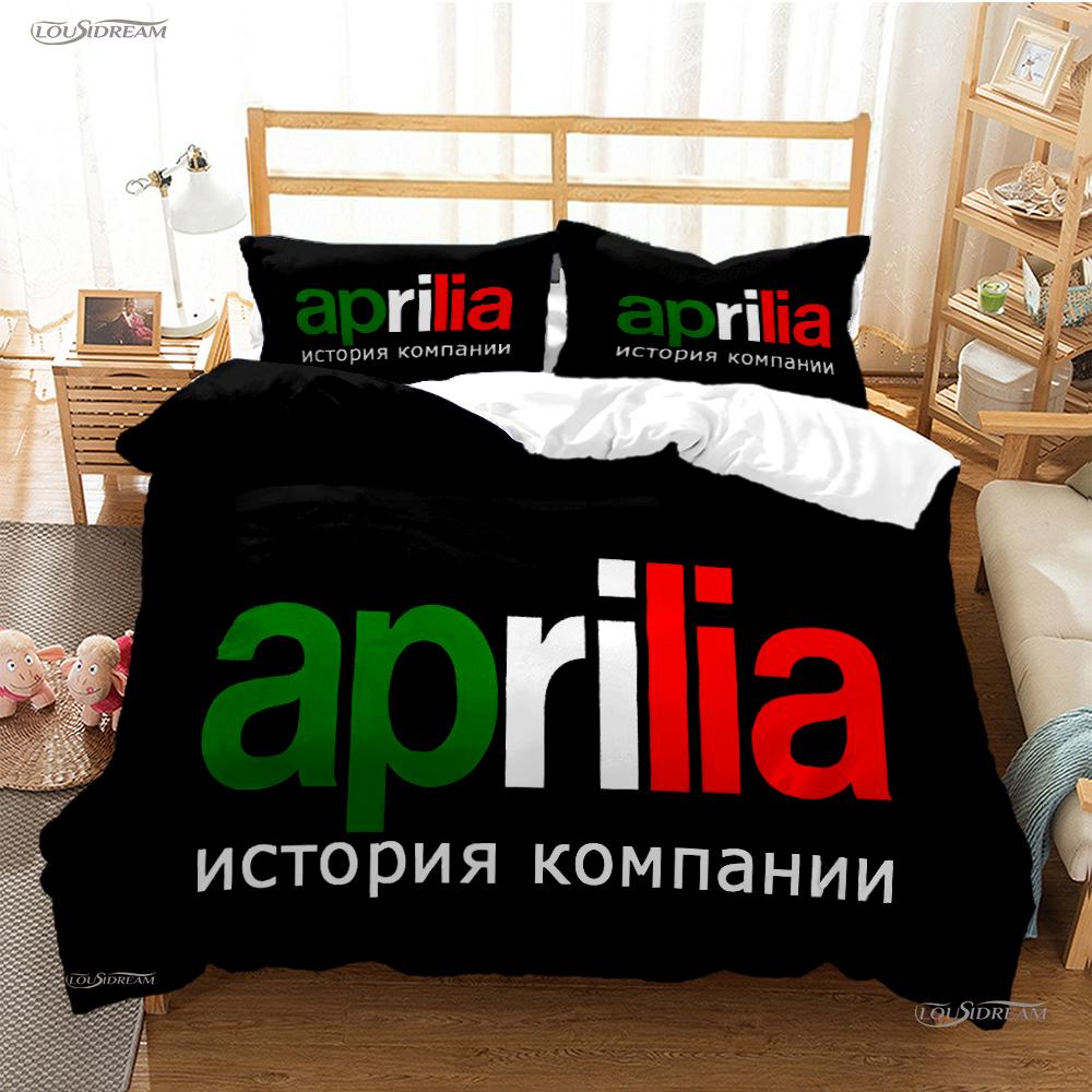 

A-Aprilia Moto Racing All Season Duvet Cover Comforter Bedding Sets Soft Quilt Cover And Pillowcases Single/Double/Queen/King AU Queen(210*210cm)3pcs