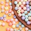 500g about1000Pcs Acrylic Necklace Handmade Accessories 10mm Round Loose Beads DIY Spacer Beads For Jewelry Making Bracelet