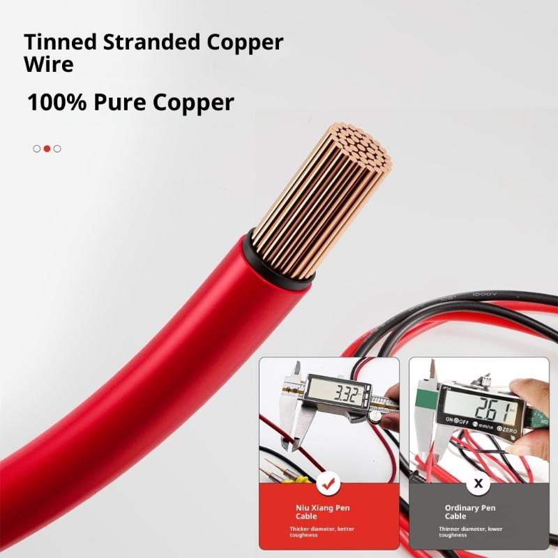 Multimeter Probe Test Leads Cable Replacement Universal Digital Multimeter Probe 110cm Test Leads For Electronics