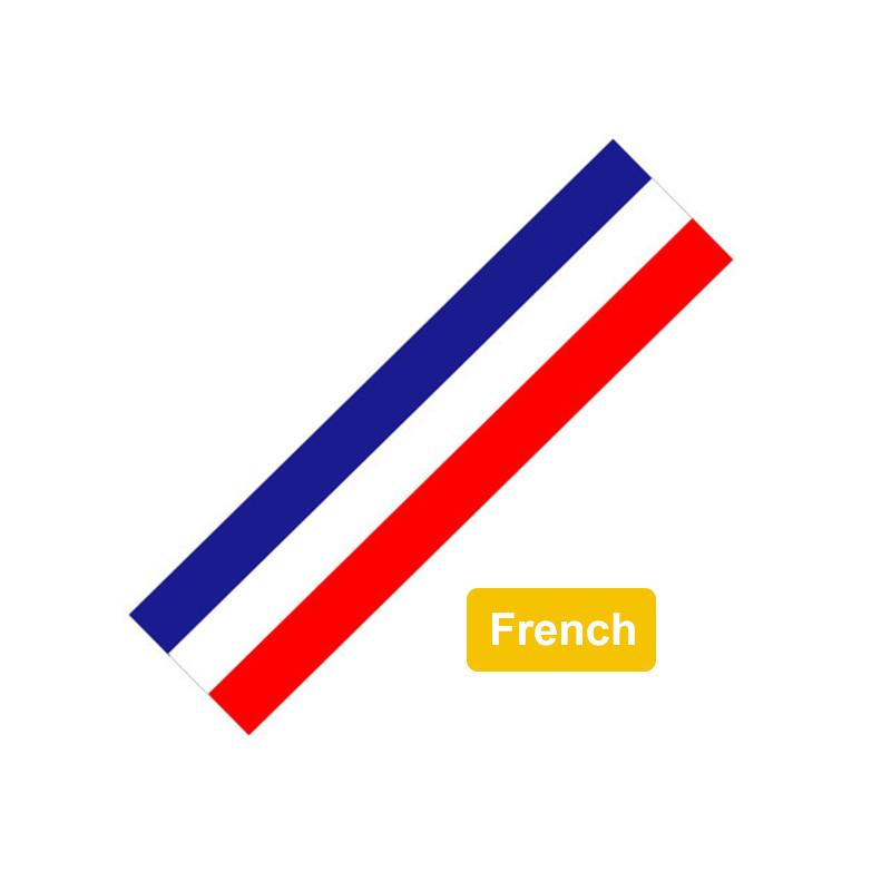 Pesonalized Car Sticker BMWColored Germany Italy Franch Spain National Flag Sticker Steering Wheel Stickers Grille Stickers