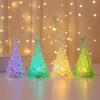 Mini Luminous Crystal Christmas Tree Ornaments for Desktops and Windows - Perfect Children's Gifts