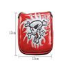 Pu+ Thick Fleece Golf-sports Putter Cover Square Club Head Cover Skull Pattern Universal Golf-sports Club Head Covers Accessory
