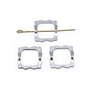 Openwork Beads Mini Hole Geometric Frames For Minimalist Jewelry Components