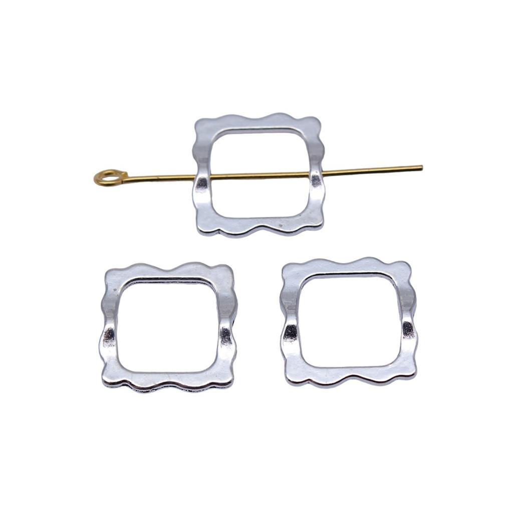 Openwork Beads Mini Hole Geometric Frames For Minimalist Jewelry Components