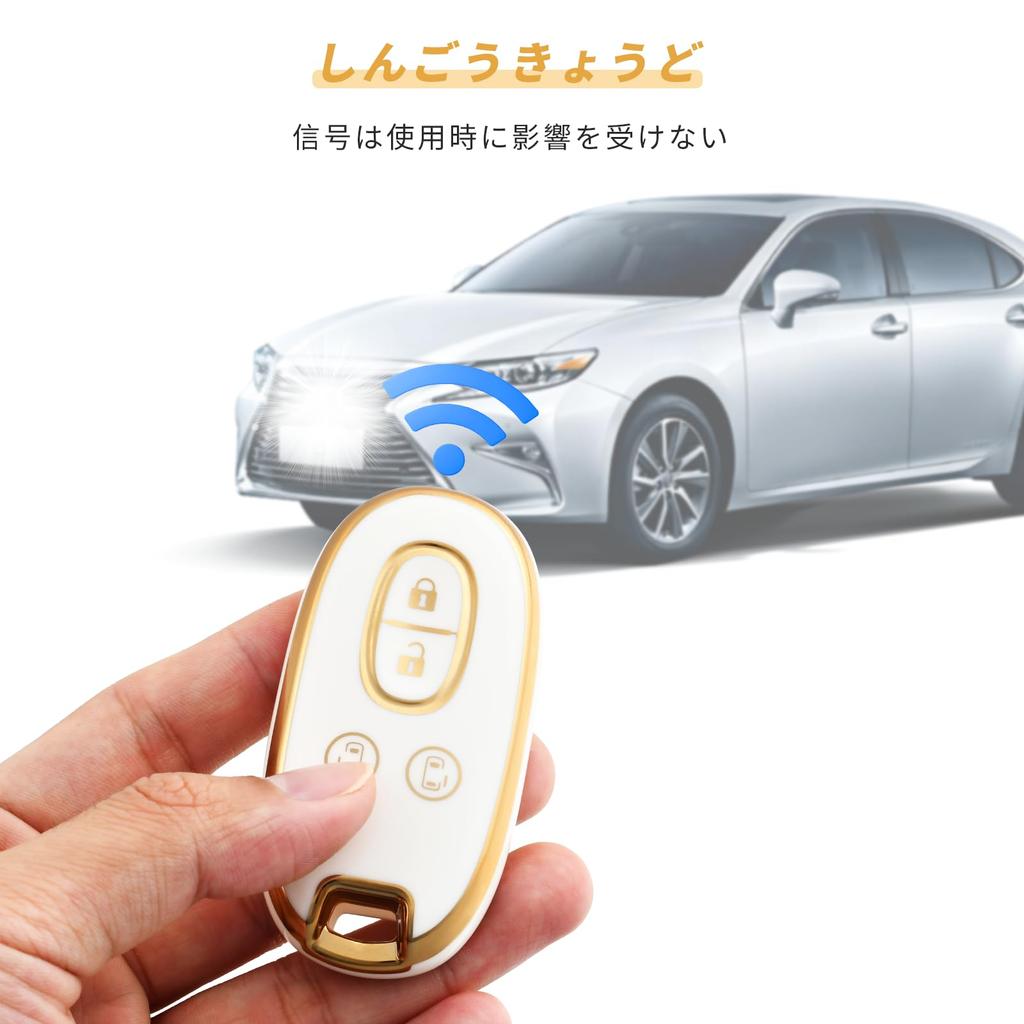 OFFCURVE Alto Wagon R Stingray Key Cover, Lukes Smart Key Case, Solio, 4 Buttons,