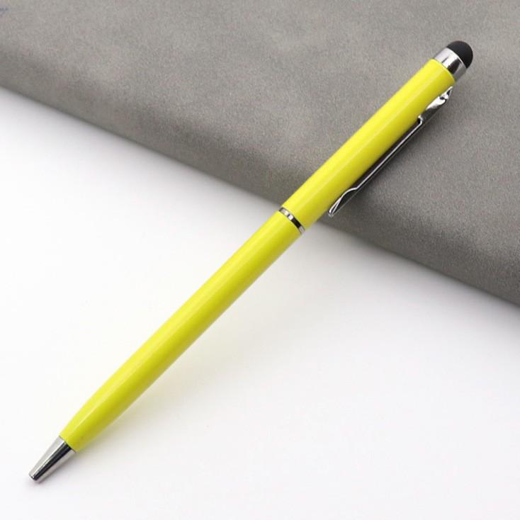 Multi-Color Metal Ballpoint Pen - Capacitive Touchscreen Stylus, Medium Oil, Custom Logo Option, Perfect for Gifts