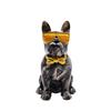 Premium Marble Glasses Dog Ornaments Living Room Wine Cabinet Resin Craft Sample Fine Room Plush Decoration Decoration