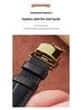 Kompatibles Apple iWatch Armband - Pflanzlich gegerbtes Leder mit Schmetterlingsverschluss
