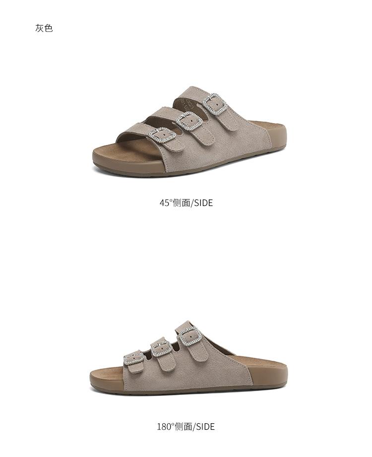 High fashion temperament, one foot soft soled slippers, women's shoes for outdoor wear