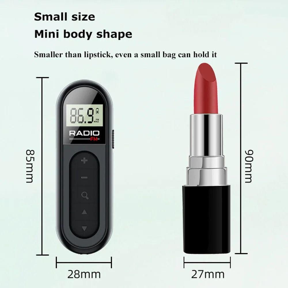 Outdoor Portable Radio Receiver 76-108MHZ Mini Radio New Mini Pocket FM Radio