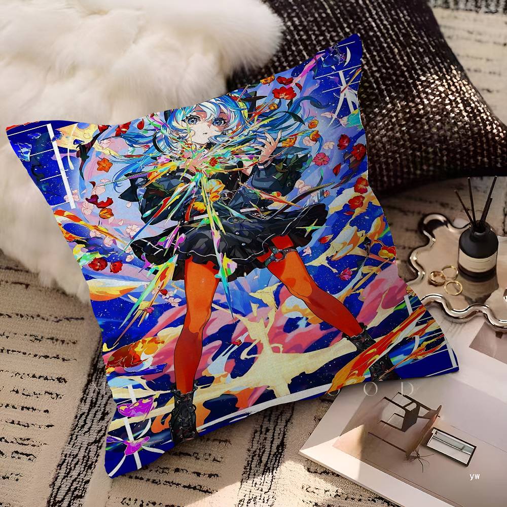 M-Mika Pikazo Artistic Pillow Cover Sofa Cushion Cover Home Room Decoration Children Gift