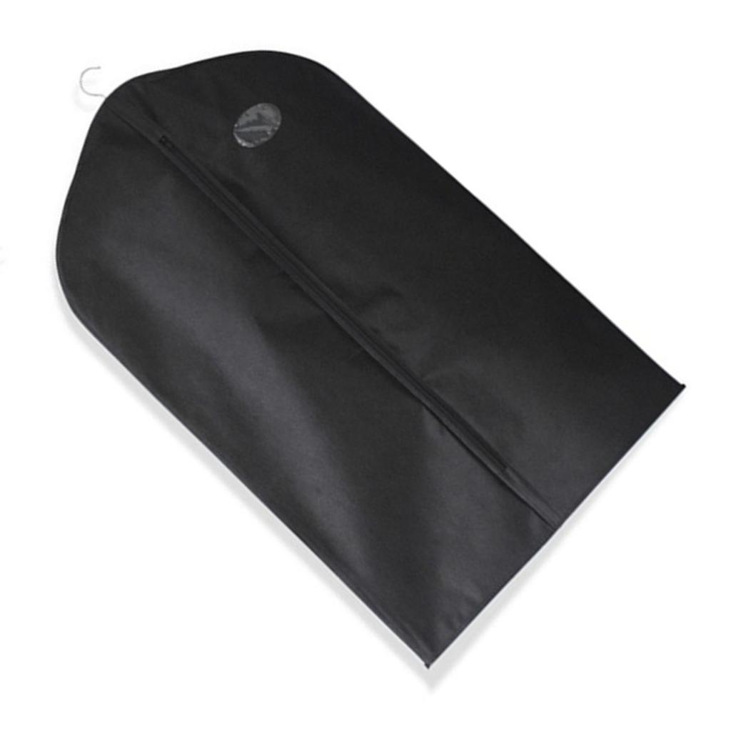 Suit Dust Cover Black Non Woven Fabrics Small Size Hanging Garment Bag for Travel Home