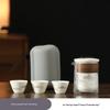 Ink Landscape Portable Ceramic Gongfu Tea Set