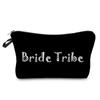 Women English Alphabet Print Cosmetic Bag Toiletries Organize Travel Storage Case 6696