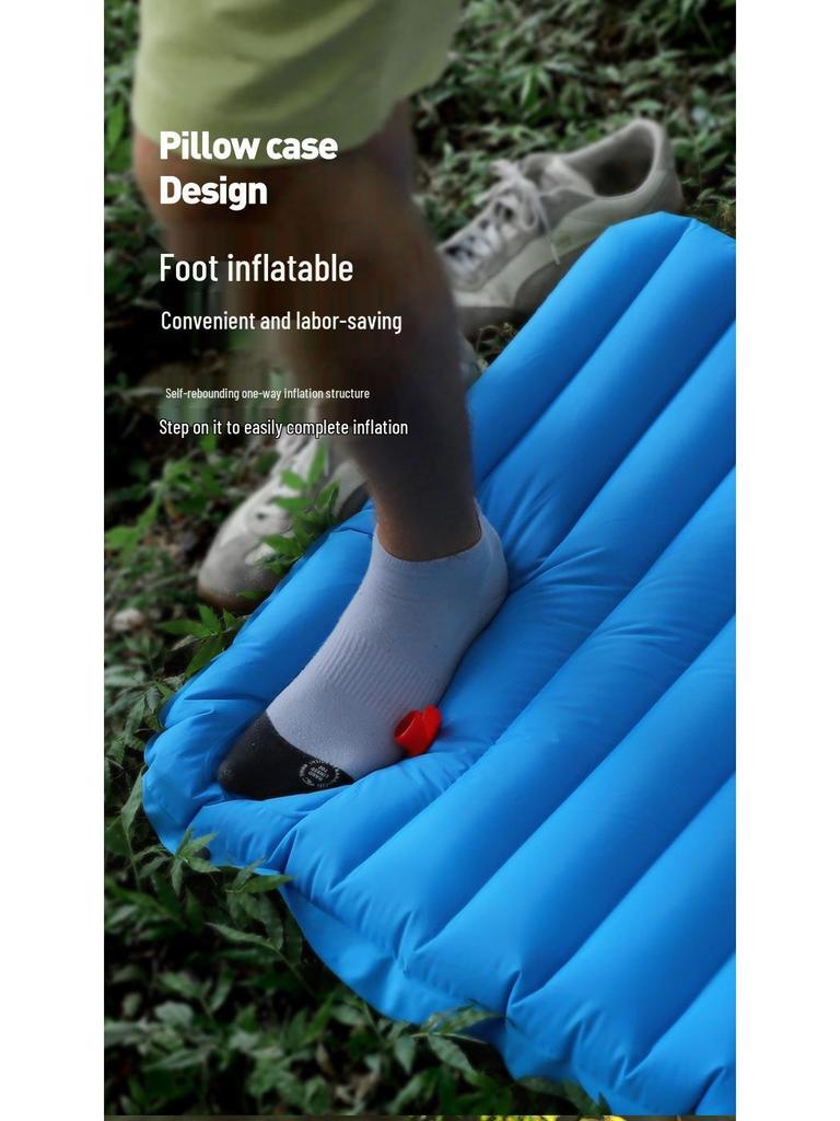 Portable TPU Inflatable Mattress with Foot Pump - Ideal for Camping, Beach, and Picnics