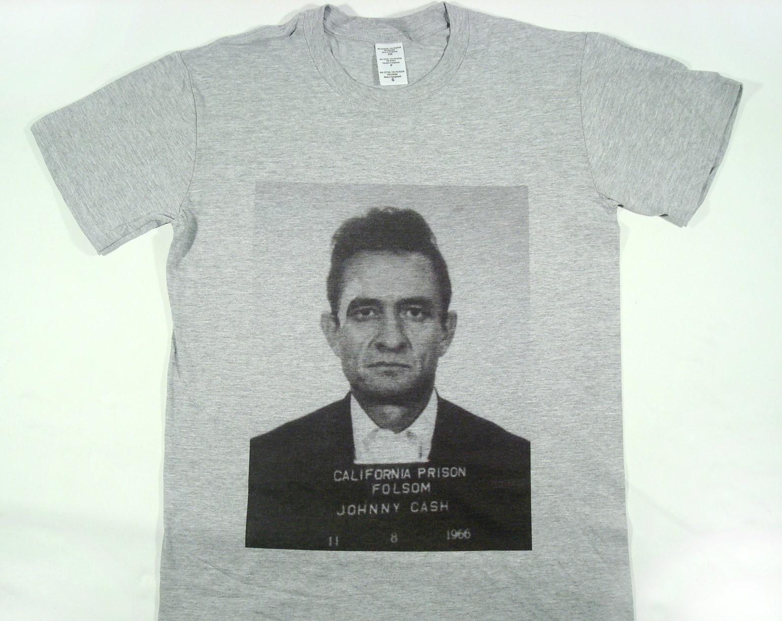 Johnny Cash mugshot T-Shirt sizes available S-3XL 2XL