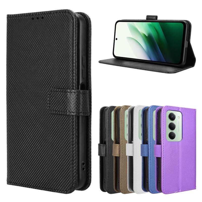 For Xiaomi Redmi 15 4G Magnetic Flip Leather Shockproof Cover For Redmi 15 4G Card Slot Anti Drop Stand Holder Phone Case