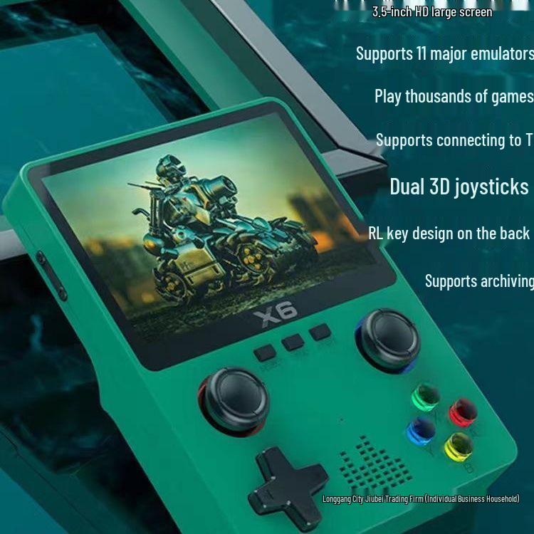

X6 Retro Arcade Handheld Console: 32GB, Multifunctional, Classic GBA & Pokemon Games