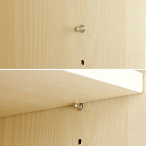 HappyHome 5mm Shelf Brackets, Set of 50, 5mm x 16mm Shelf Dowels, Metal Insert Type, Silver