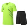 Men's Quick-Dry Sports Set: Short Sleeve and Shorts for Football, Running, and Casual Wear