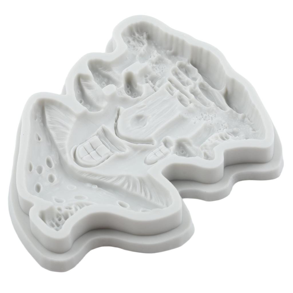 Mushroom House Silicone Molds Fairy Mushroom House Fondant Mold Cake Decorating Tools Cupcake Topper Chocolate Candy Craft Gum Paste Polymer Clay