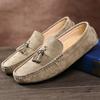 Mode Frühling Neue Mode Quasten Slipper Herren Wildleder Luxus Designer Schuhe Lässig Bequem Slipper Herren Mokassin Alleskönner Slipper