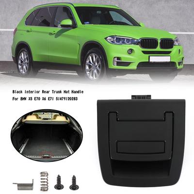 Areyourshop Czarny Wewnętrzny Uchwyt Maty Bagażnika Tylnego 51479120283 Dla BMW X5 E70 X6 E71