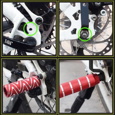 Rutschfeste Fußrasten Mountainbike Fahrräder Vorne Hinten Fußstütze Fahrrad Fußrasten für sicheres Radfahren auf verschiedenen Geländen