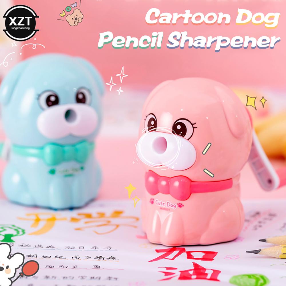 Creative Cartoon Dog Shaped Hand-cranked Automatically Pencil Sharpener Student Pencil Sharpener Stationery Office School Supply