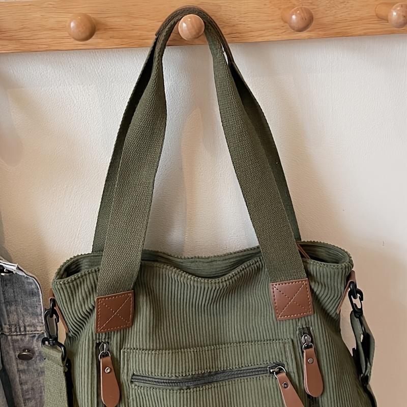 Women's Corduroy Vintage Shoulder Bag Handbag