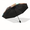 Moana,Mickey Mouse Automatic Umbrella   Tri fold Portable Umbrella, Best Holiday Gift for Men and Women, Durable Iron Frame, Playful Design,