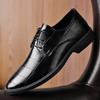 Summer new soft leather beanie shoes business men's casual leather shoes men's shoes men's derby shoes