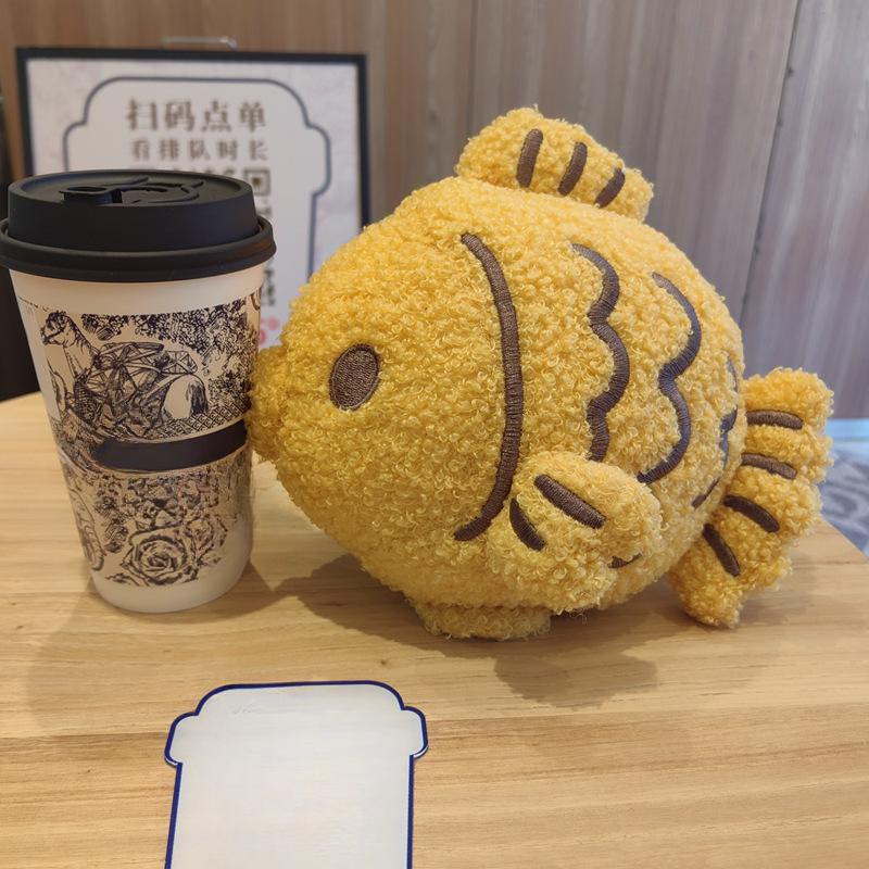 Cartoon Taiyaki Pillow Plush Toy Doll Small Fish Doll