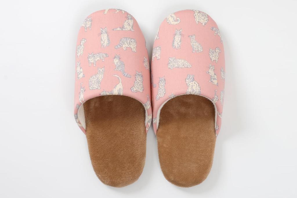 DDintex FLORET LONDON Slippers Miao Approximately 03, Pink, 23-25cm [Liberty Print]