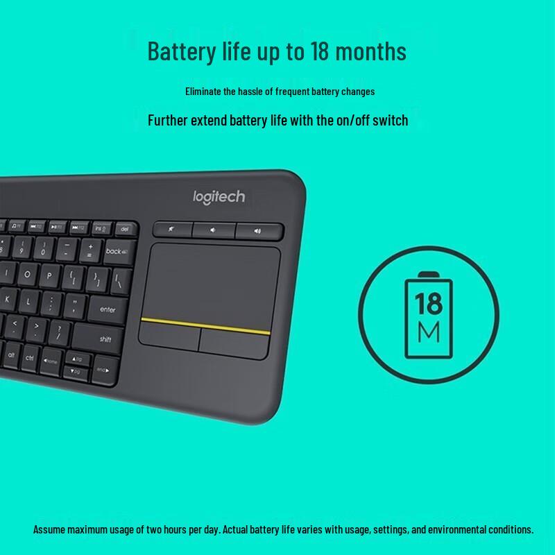 Logitech K400 Plus Wireless Touch Keyboard