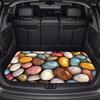 1pc of Colorful Pebble Close-Up Pattern - Polyester Fiber Car Trunk Mat Keeps The Interior Clean Durable Trunk Mat Car Carpet