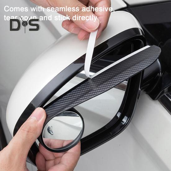 1 Pair Car Rearview Blind Spot Mirror Rain Eyebrows Adjustable Design Universal Easy To Install Car Rearview Mirror Protection Shield