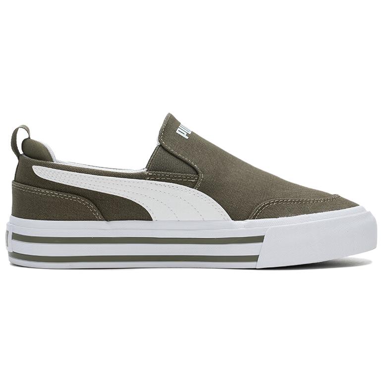 New PUMA Court Classic Vulc Low Top Skateboard Shoes Unisex Army Green 400216-03