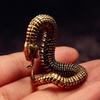 1 Pc Brass Copper Snake Desk Decorations Home Decor Ornaments Creative Animal Statue Crafts Vintage Miniatures Figurines