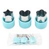 Star Heart Shape Vegetables Cutter Plastic Handle 3Pcs Portable Cook Tools Stainless Steel Fruit Cutting Die Kitchen Gadgets