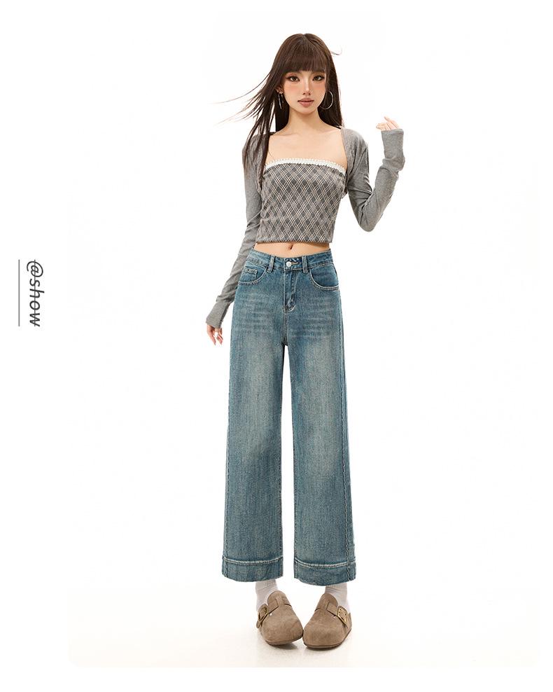 Women's Petite Retro Cropped Wide-Leg Jeans - Spring/Summer 2026