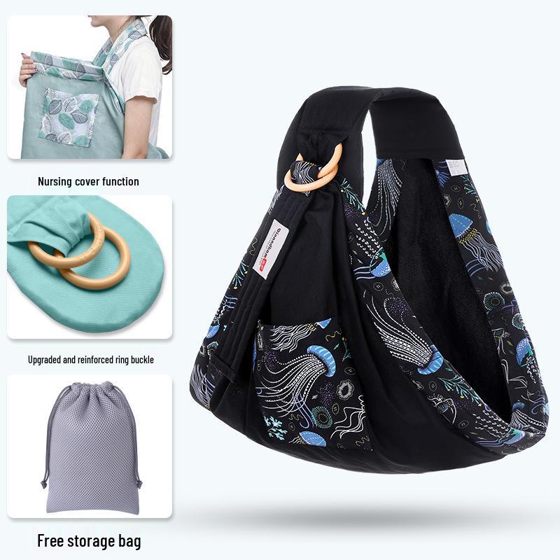 Newborn Nursing Baby Sling Scarf: Breathable, Multifunctional, All-Season, Horizontal Hold