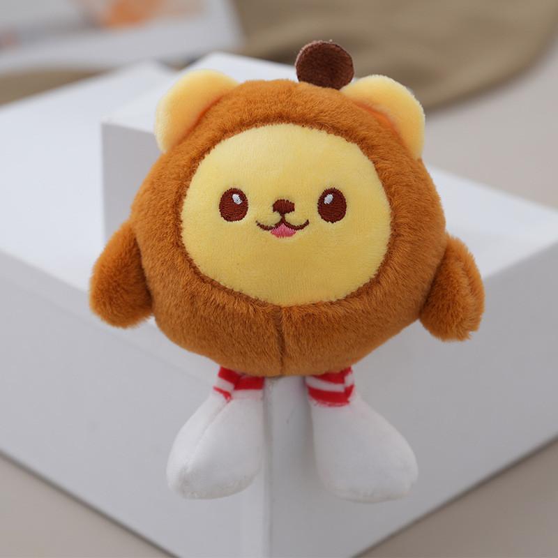 Adorable Plush Cat Keychain Cute Stuffed Animal Doll For Bags And Keys