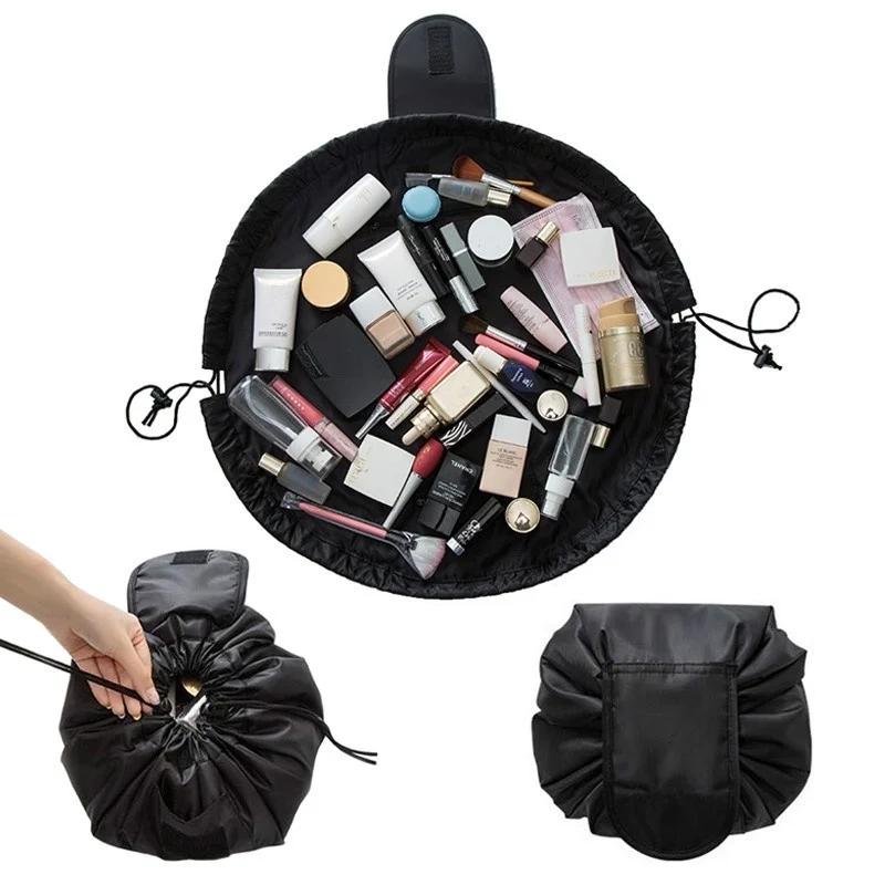 Makeup Organizer Storage Bag For Women Large Capacity Cosmetic Organizer Pouch With Drawstring Portable Waterproof Travel Tote