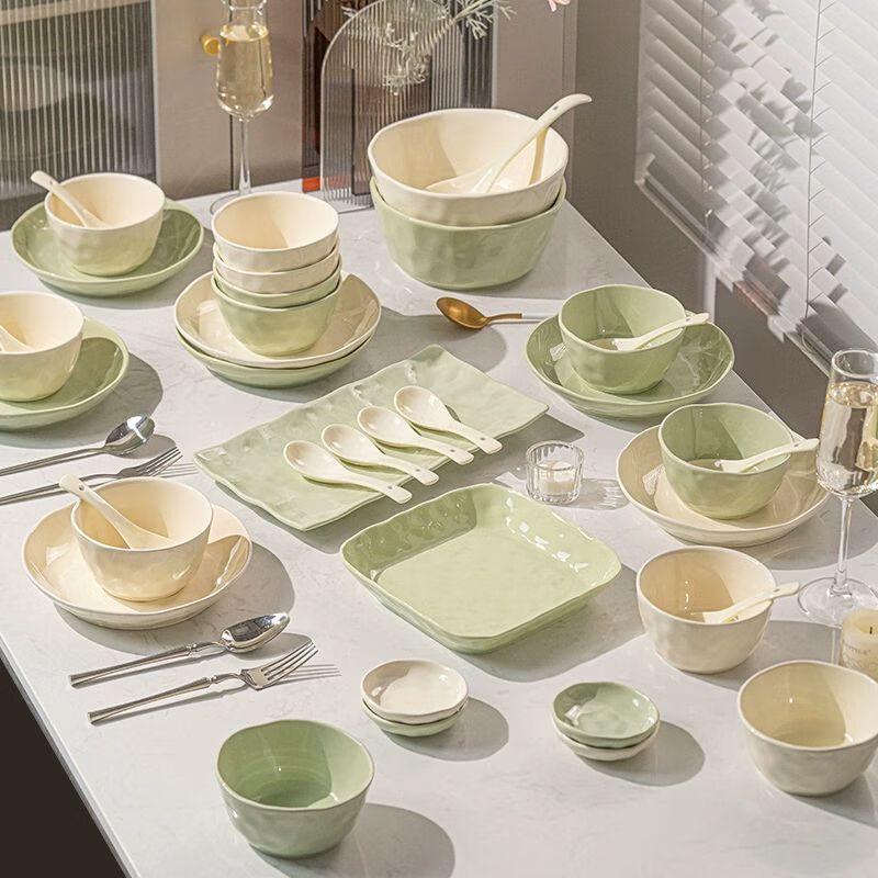 Nordic Cream Style Ceramic Dinnerware Set